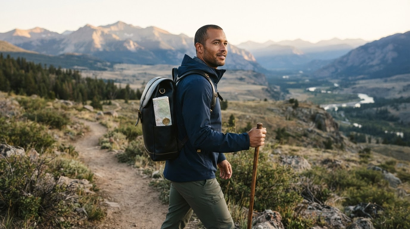 Confident man outdoors in natural light, representing freedom and recovery from chronic pelvic pain